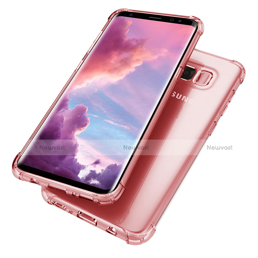 Ultra-thin Transparent TPU Soft Case H02 for Samsung Galaxy S8 Pink