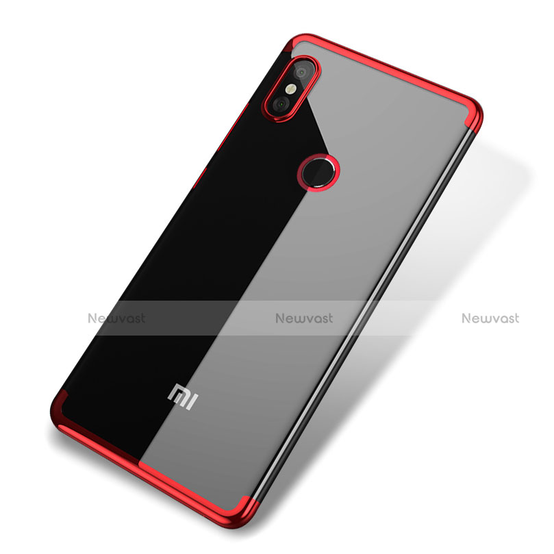 Ultra-thin Transparent TPU Soft Case H02 for Xiaomi Mi 8 Red