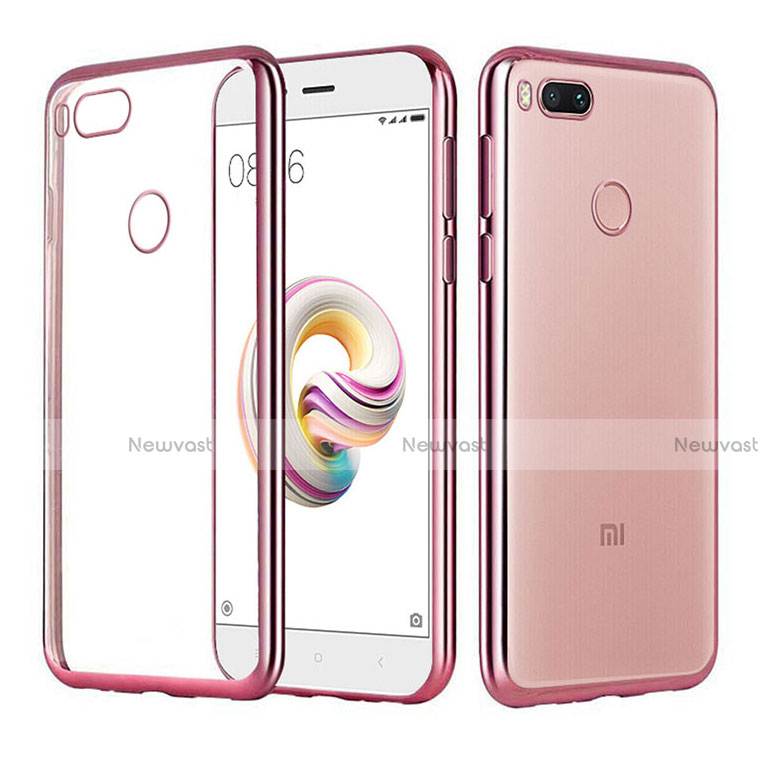 Ultra-thin Transparent TPU Soft Case H02 for Xiaomi Mi A1 Rose Gold