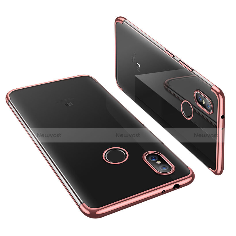 Ultra-thin Transparent TPU Soft Case H02 for Xiaomi Mi A2 Rose Gold