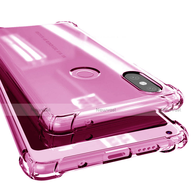 Ultra-thin Transparent TPU Soft Case H02 for Xiaomi Mi Mix 2S Pink