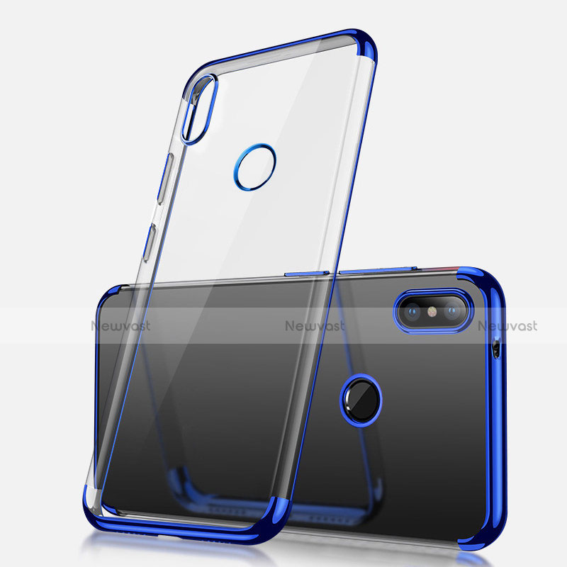 Ultra-thin Transparent TPU Soft Case H02 for Xiaomi Redmi Note 5 Blue