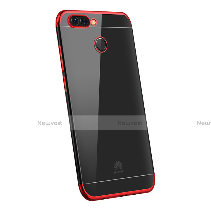 Ultra-thin Transparent TPU Soft Case H03 for Huawei Enjoy 7S Red