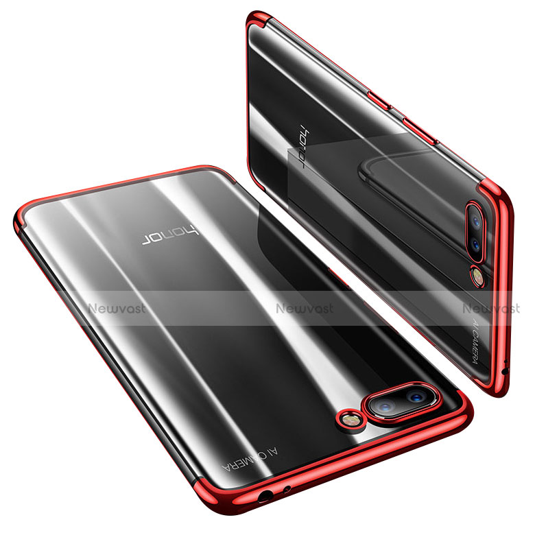 Ultra-thin Transparent TPU Soft Case H03 for Huawei Honor 10 Red