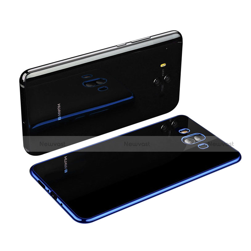 Ultra-thin Transparent TPU Soft Case H03 for Huawei Mate 10 Blue