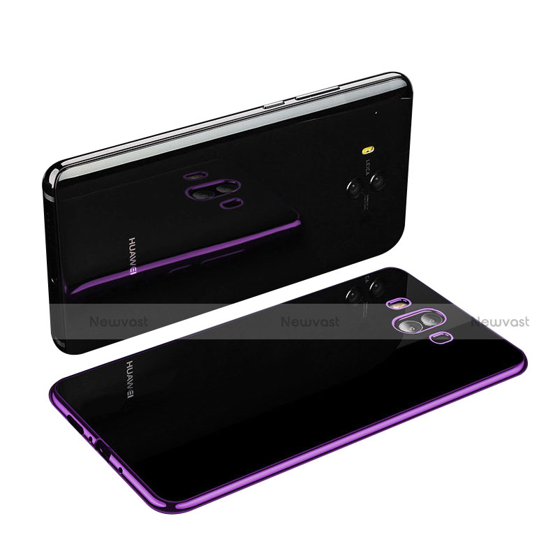 Ultra-thin Transparent TPU Soft Case H03 for Huawei Mate 10 Purple