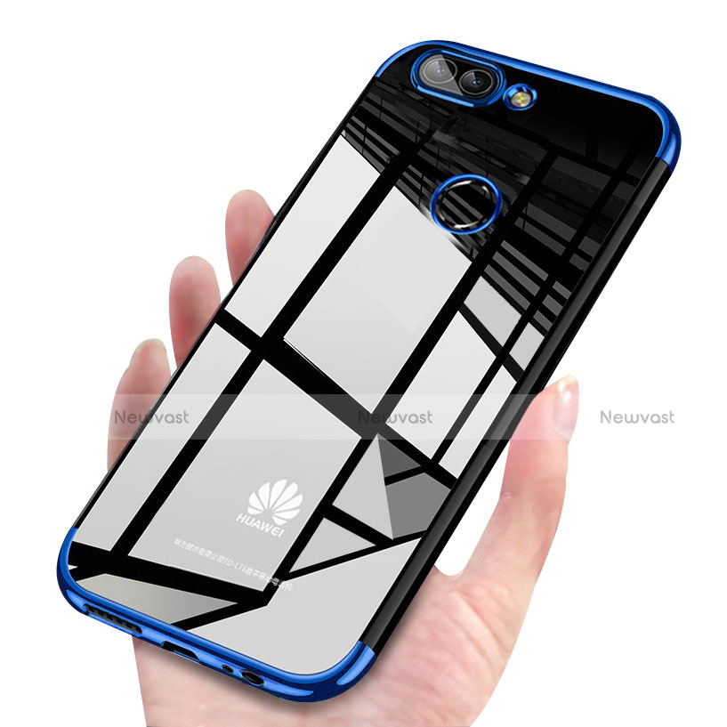 Ultra-thin Transparent TPU Soft Case H03 for Huawei P Smart Blue