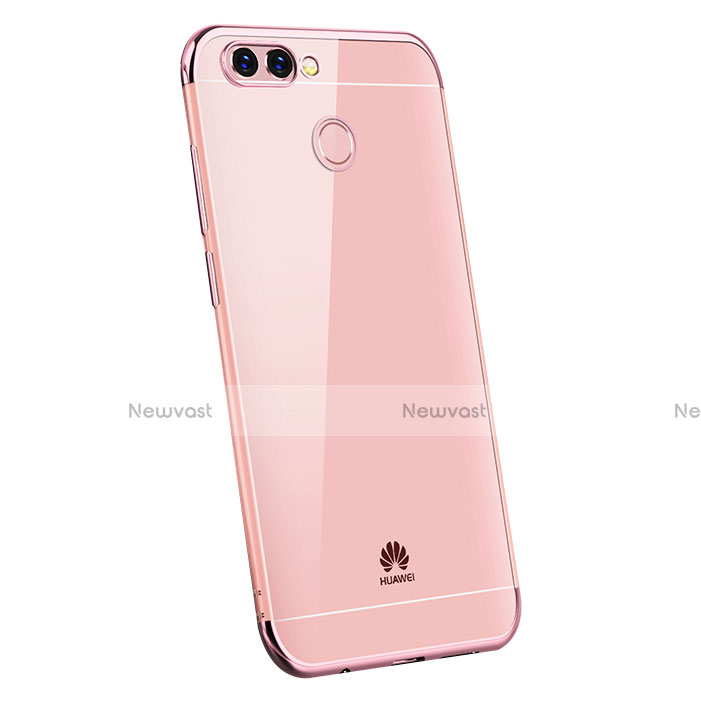 Ultra-thin Transparent TPU Soft Case H03 for Huawei P Smart Rose Gold