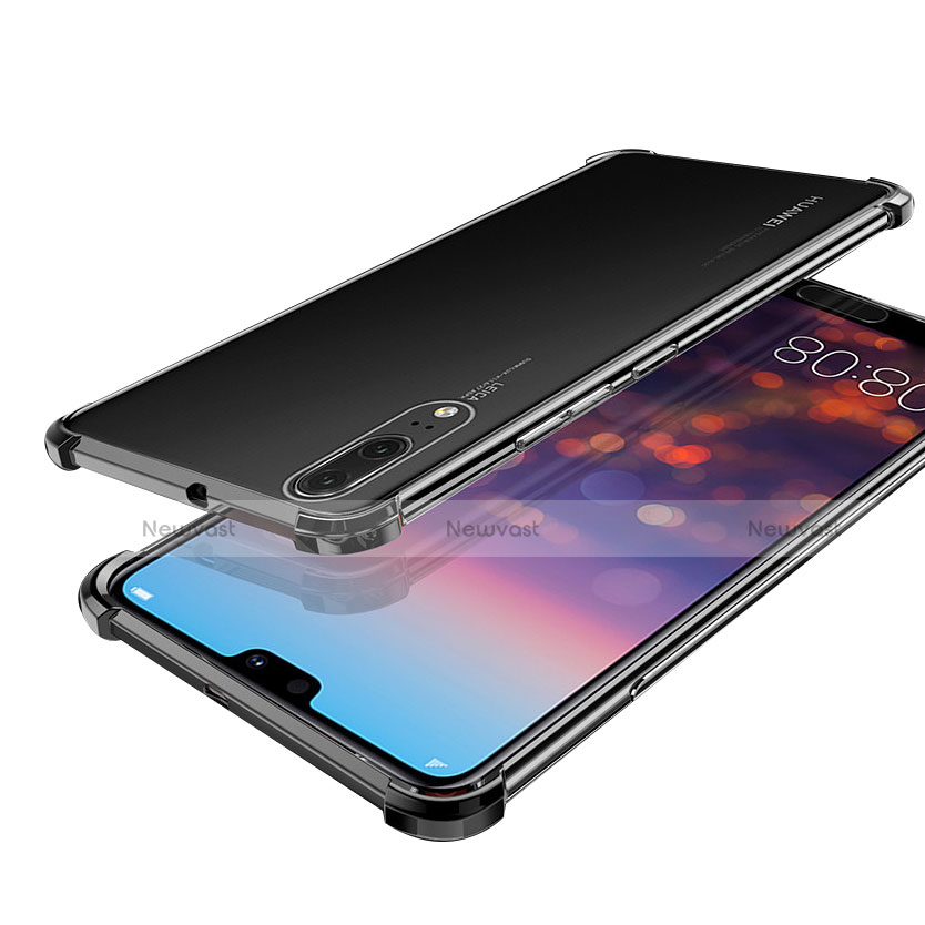 Ultra-thin Transparent TPU Soft Case H03 for Huawei P20 Black