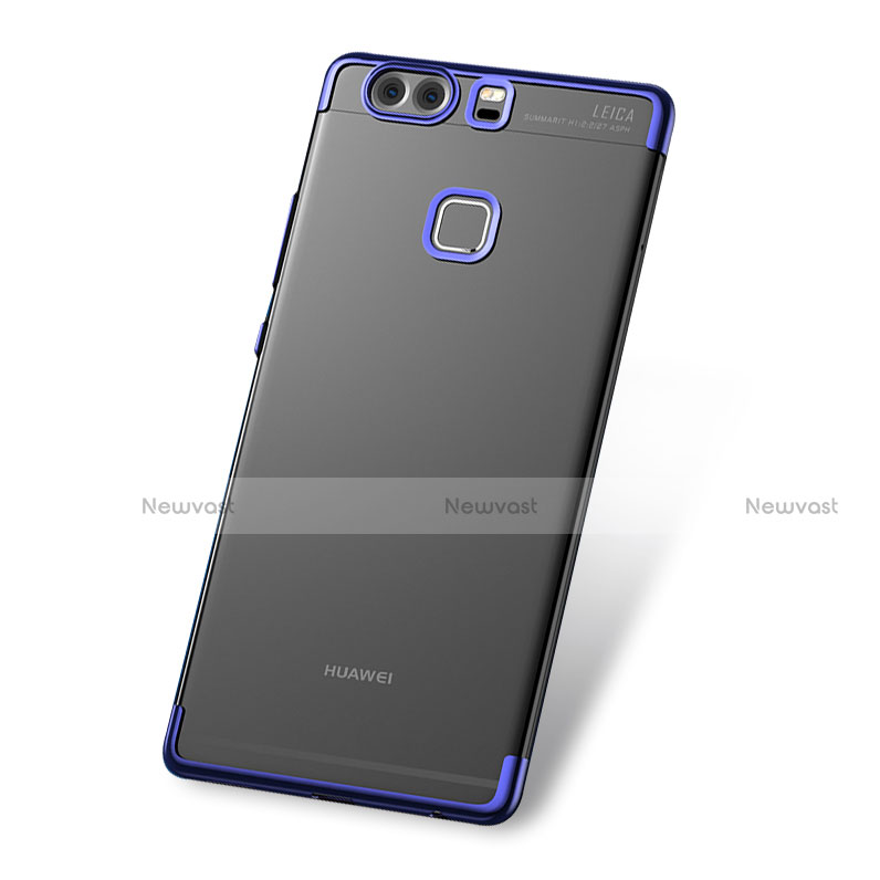 Ultra-thin Transparent TPU Soft Case H03 for Huawei P9 Blue