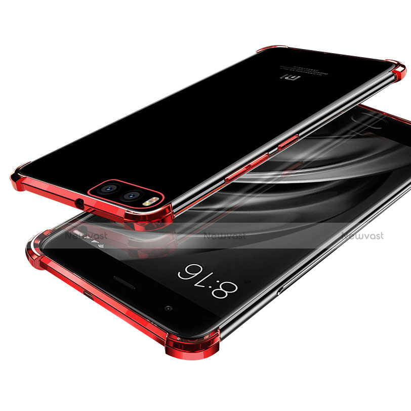 Ultra-thin Transparent TPU Soft Case H03 for Xiaomi Mi 6 Red