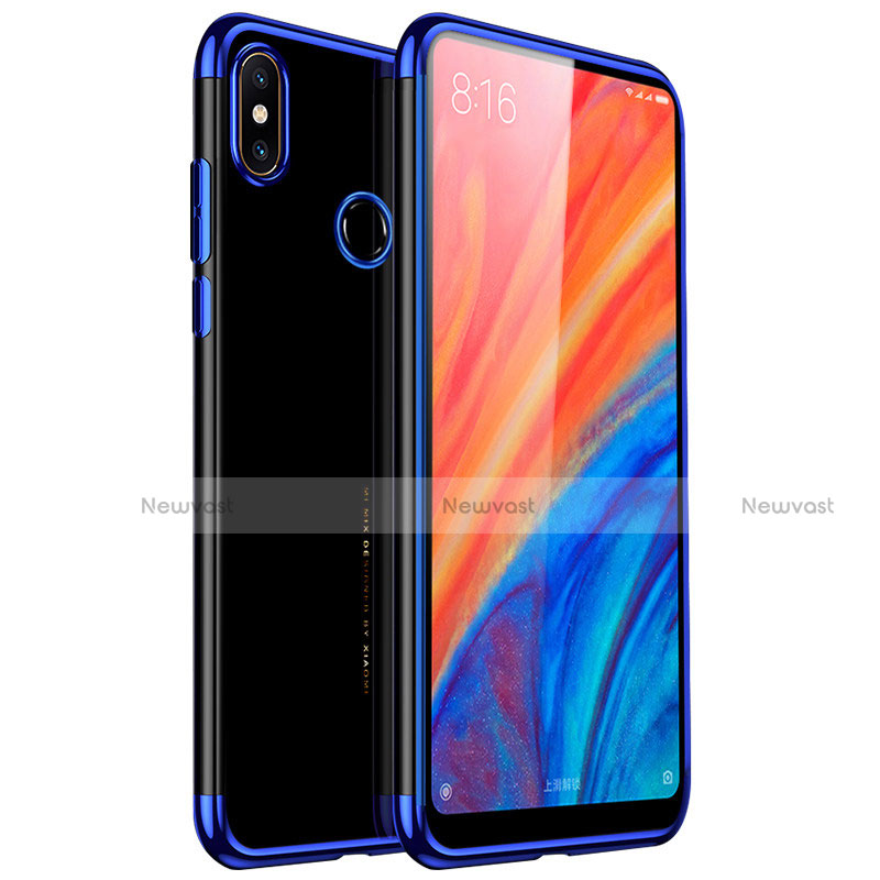 Ultra-thin Transparent TPU Soft Case H03 for Xiaomi Mi Mix 2S Blue