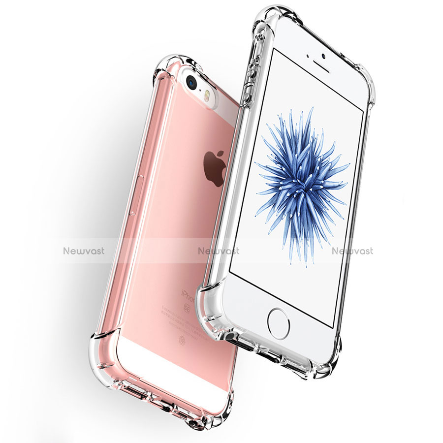 Ultra-thin Transparent TPU Soft Case H04 for Apple iPhone 5 Clear