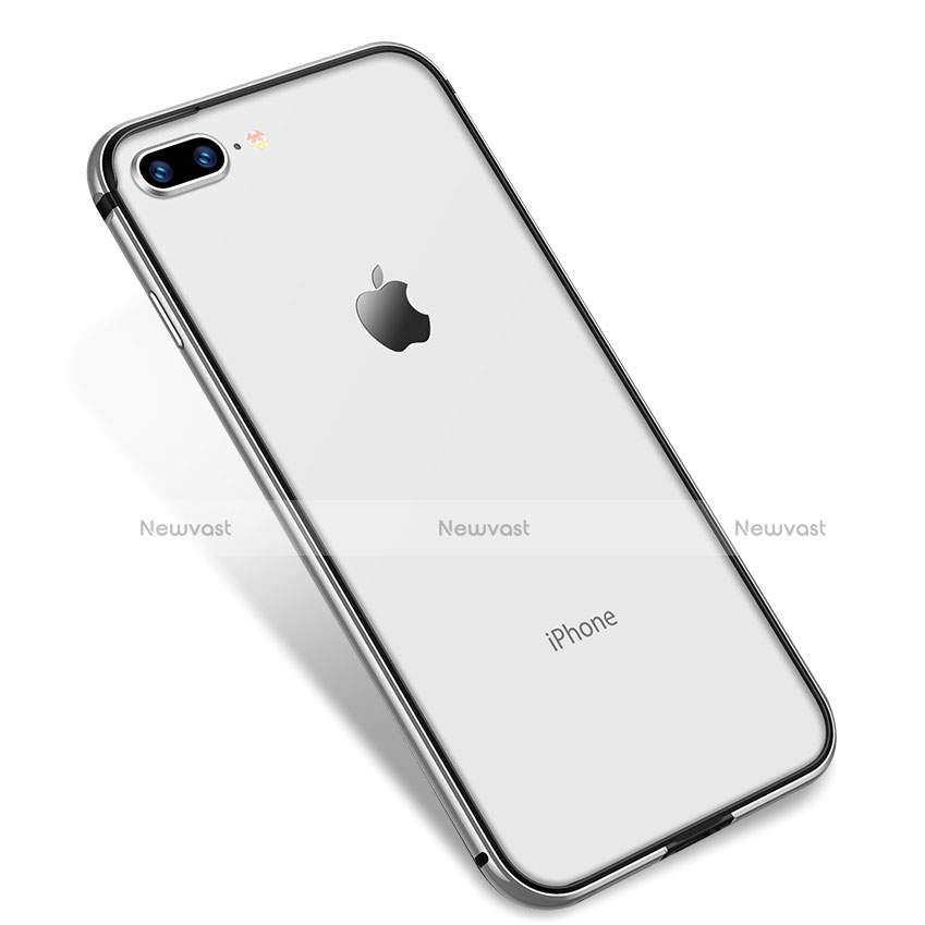 Ultra-thin Transparent TPU Soft Case H04 for Apple iPhone 7 Plus Silver