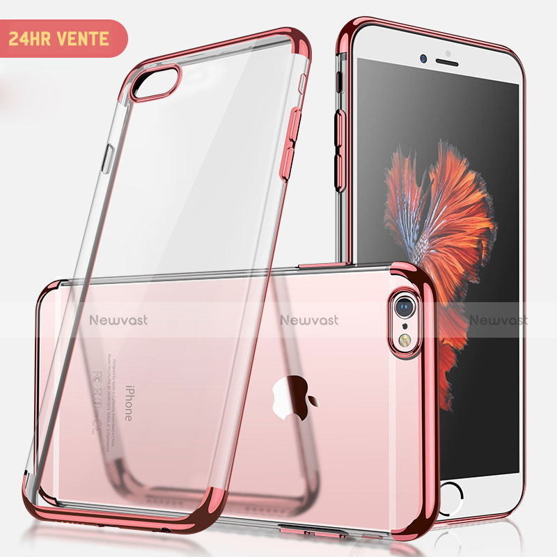 Ultra-thin Transparent TPU Soft Case H04 for Apple iPhone 7 Rose Gold