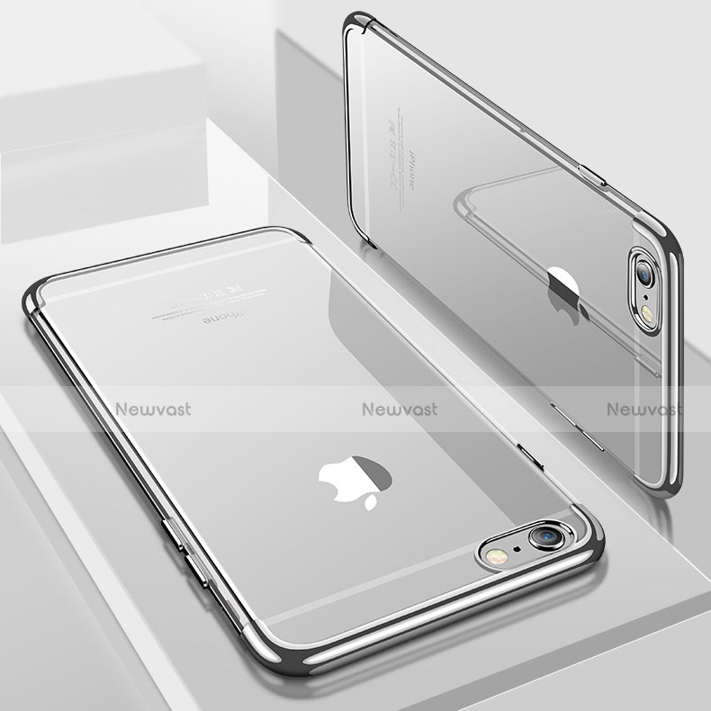 Ultra-thin Transparent TPU Soft Case H04 for Apple iPhone 7 Silver