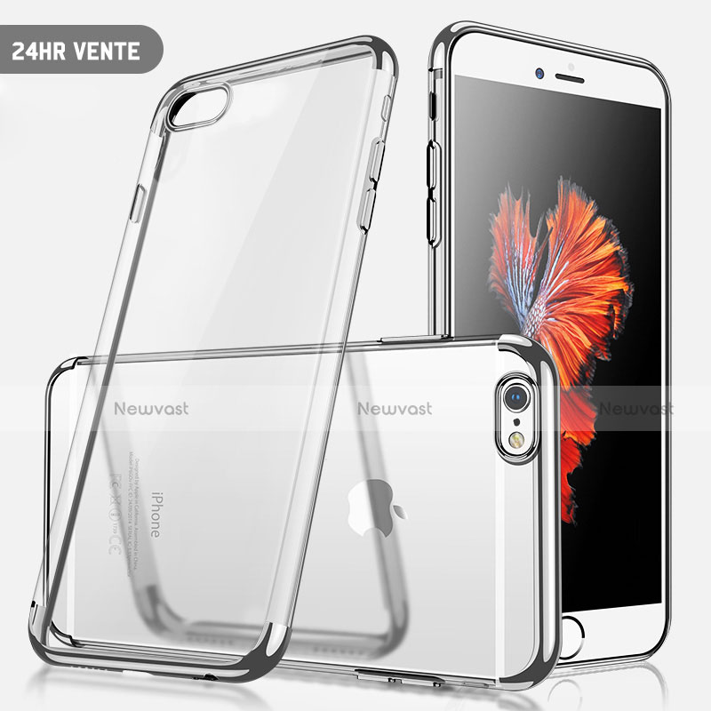 Ultra-thin Transparent TPU Soft Case H04 for Apple iPhone 7 Silver