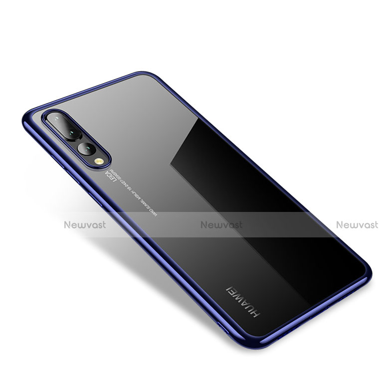 Ultra-thin Transparent TPU Soft Case H04 for Huawei P20 Pro Blue