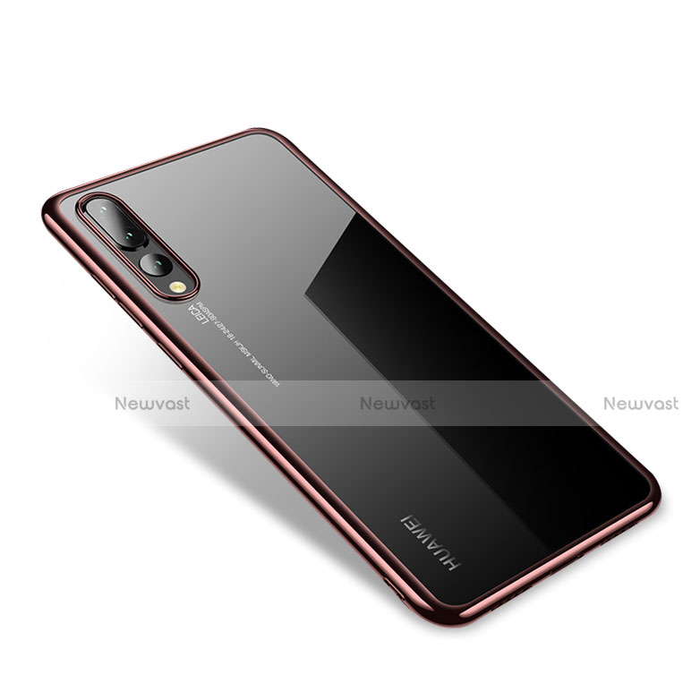 Ultra-thin Transparent TPU Soft Case H04 for Huawei P20 Pro Rose Gold