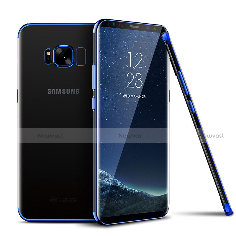 Ultra-thin Transparent TPU Soft Case H04 for Samsung Galaxy S8 Plus Blue