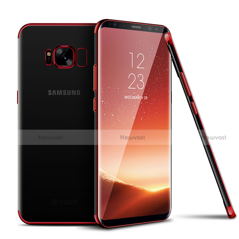 Ultra-thin Transparent TPU Soft Case H04 for Samsung Galaxy S8 Plus Red