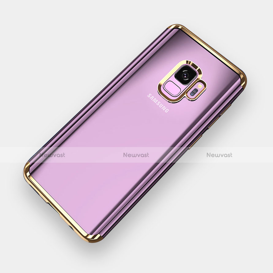 Ultra-thin Transparent TPU Soft Case H04 for Samsung Galaxy S9 Gold