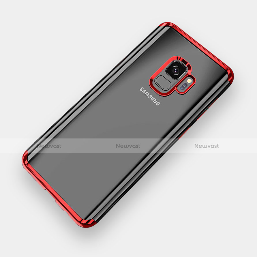 Ultra-thin Transparent TPU Soft Case H04 for Samsung Galaxy S9 Red