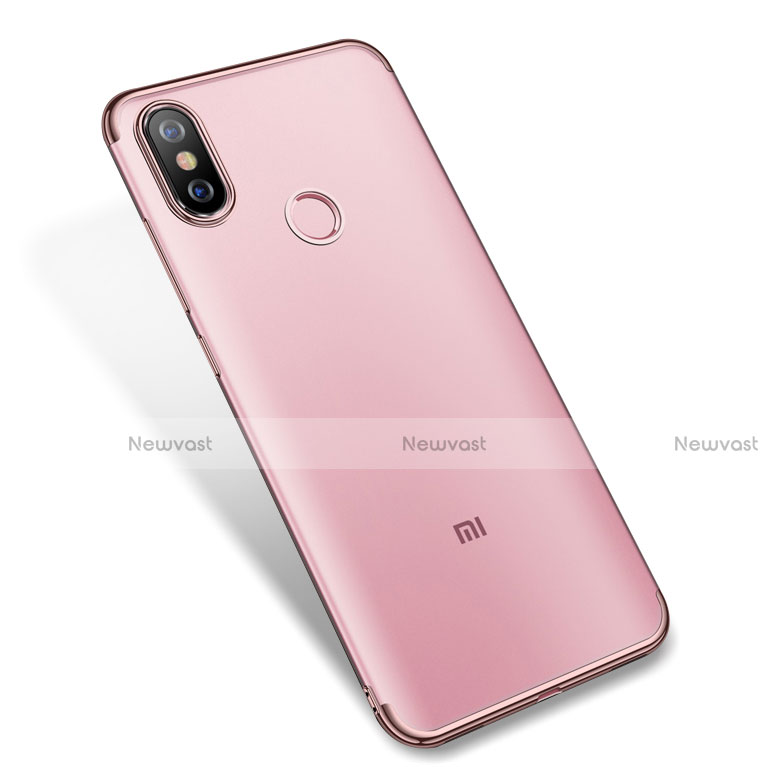 Ultra-thin Transparent TPU Soft Case H04 for Xiaomi Mi 6X Pink