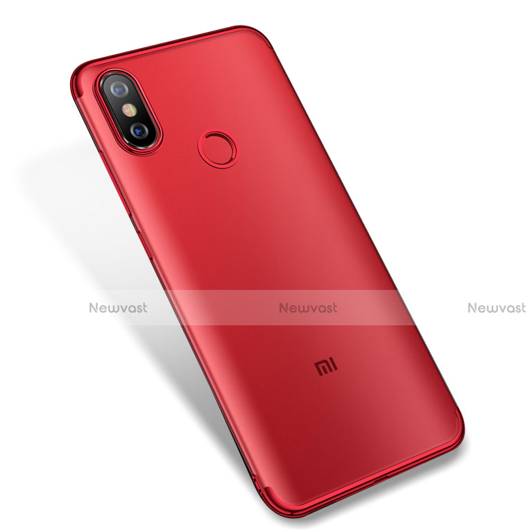 Ultra-thin Transparent TPU Soft Case H04 for Xiaomi Mi A2 Red