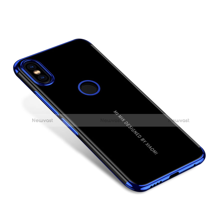 Ultra-thin Transparent TPU Soft Case H04 for Xiaomi Mi Mix 2S Blue