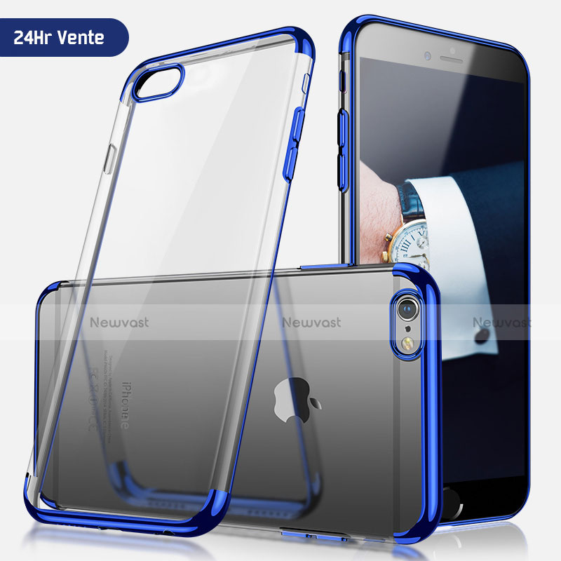 Ultra-thin Transparent TPU Soft Case H05 for Apple iPhone 6S Blue