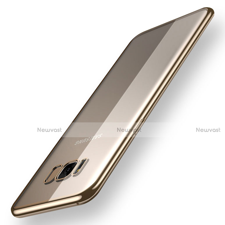 Ultra-thin Transparent TPU Soft Case H05 for Samsung Galaxy S8 Plus Gold