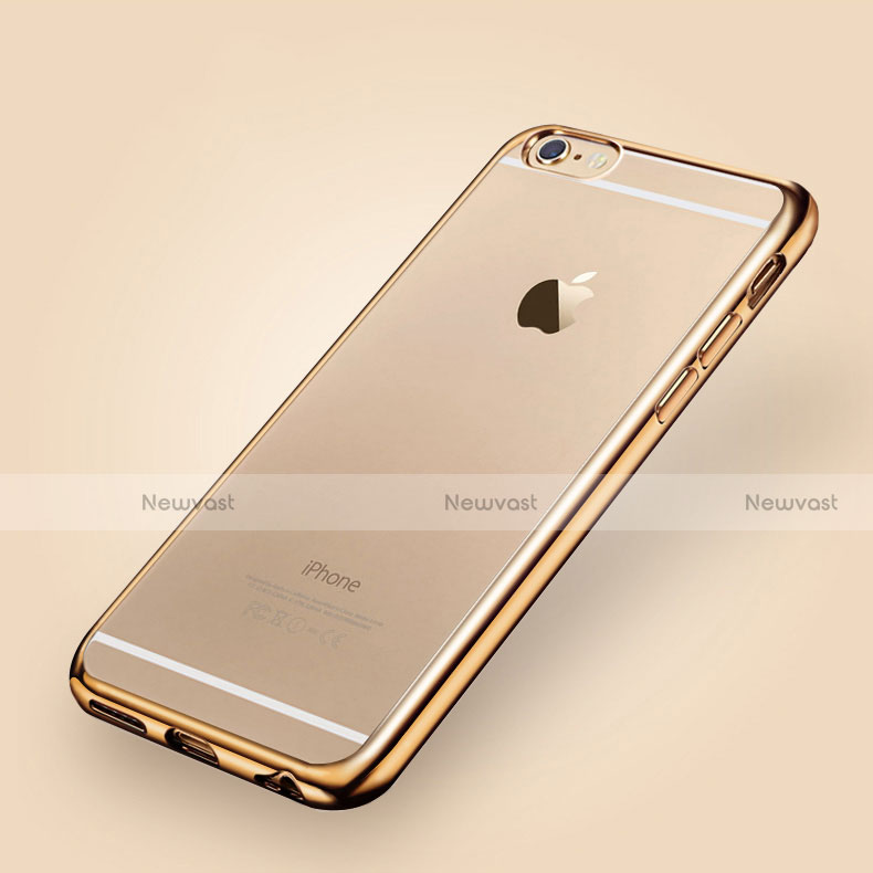 Ultra-thin Transparent TPU Soft Case H06 for Apple iPhone 6 Gold