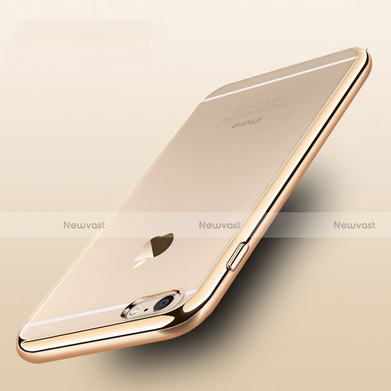 Ultra-thin Transparent TPU Soft Case H06 for Apple iPhone 6 Gold