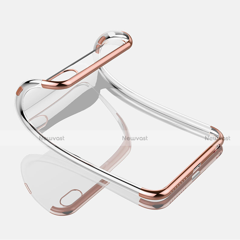 Ultra-thin Transparent TPU Soft Case H06 for Apple iPhone 6 Plus Red