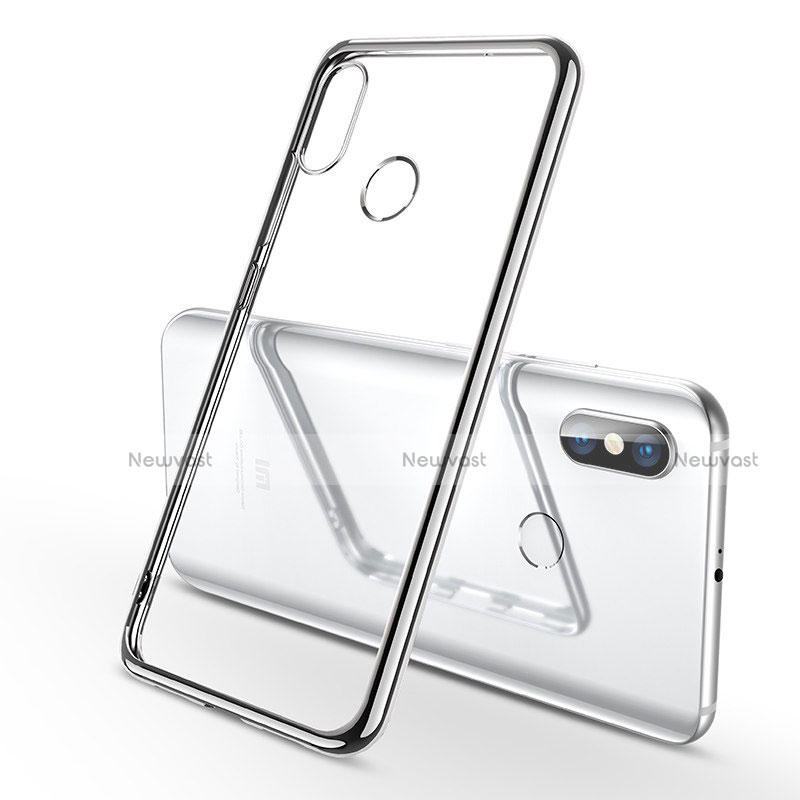 Ultra-thin Transparent TPU Soft Case H06 for Xiaomi Mi 8 Silver