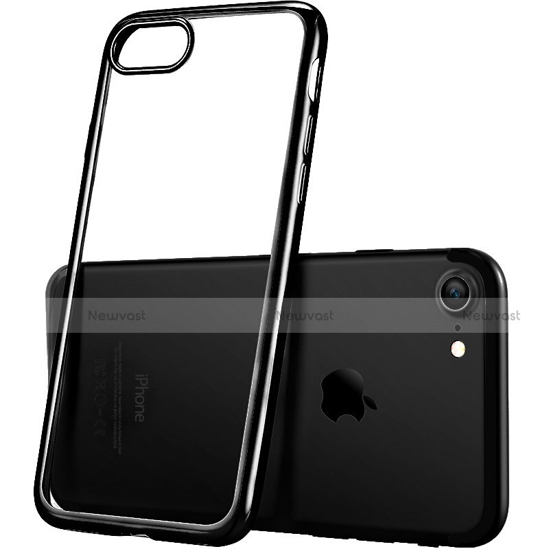 Ultra-thin Transparent TPU Soft Case H07 for Apple iPhone 7 Black