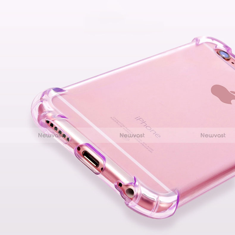 Ultra-thin Transparent TPU Soft Case H11 for Apple iPhone 6 Purple