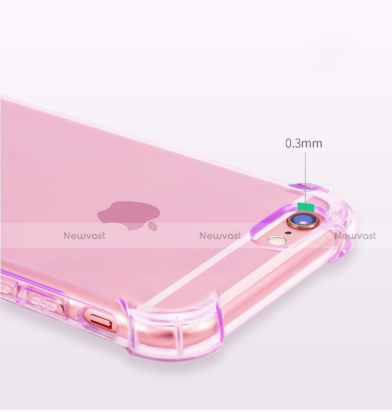 Ultra-thin Transparent TPU Soft Case H11 for Apple iPhone 6S Purple