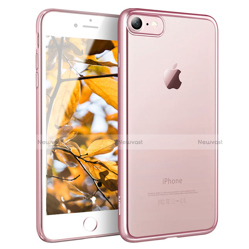 Ultra-thin Transparent TPU Soft Case H11 for Apple iPhone SE (2020) Rose Gold