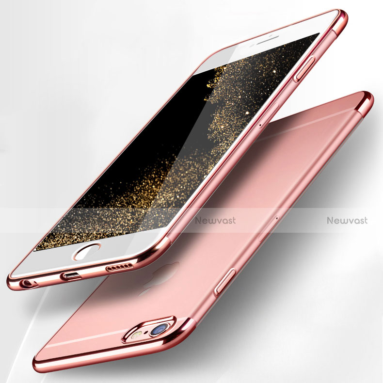 Ultra-thin Transparent TPU Soft Case H15 for Apple iPhone 6S Pink