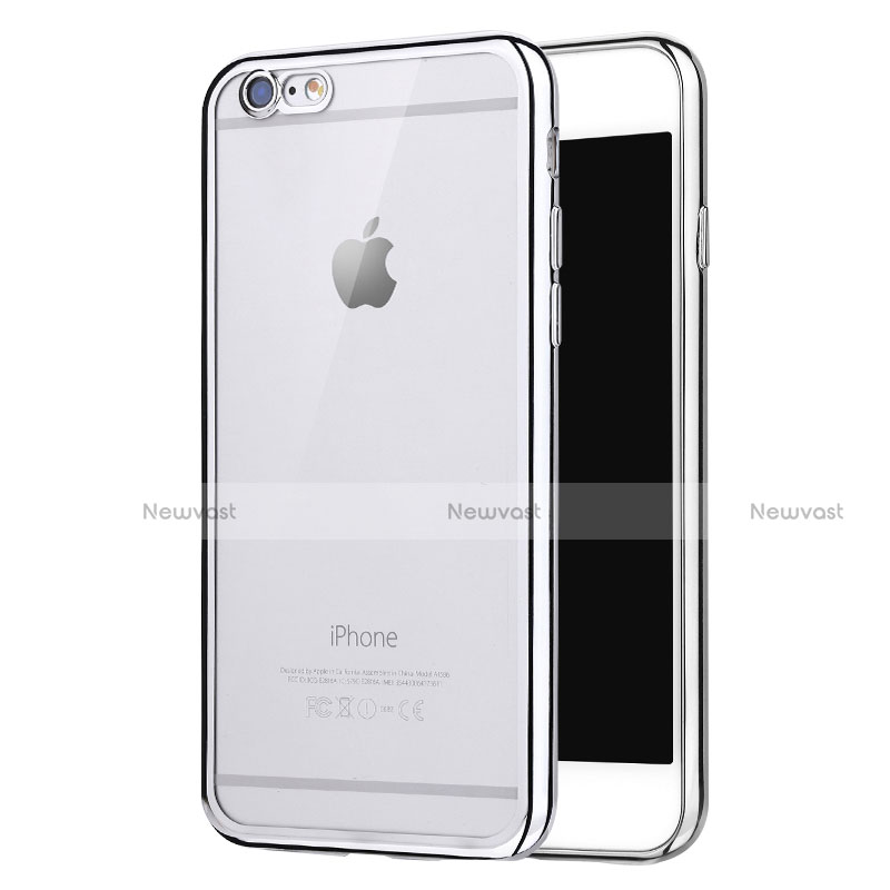 Ultra-thin Transparent TPU Soft Case H16 for Apple iPhone 6 Silver