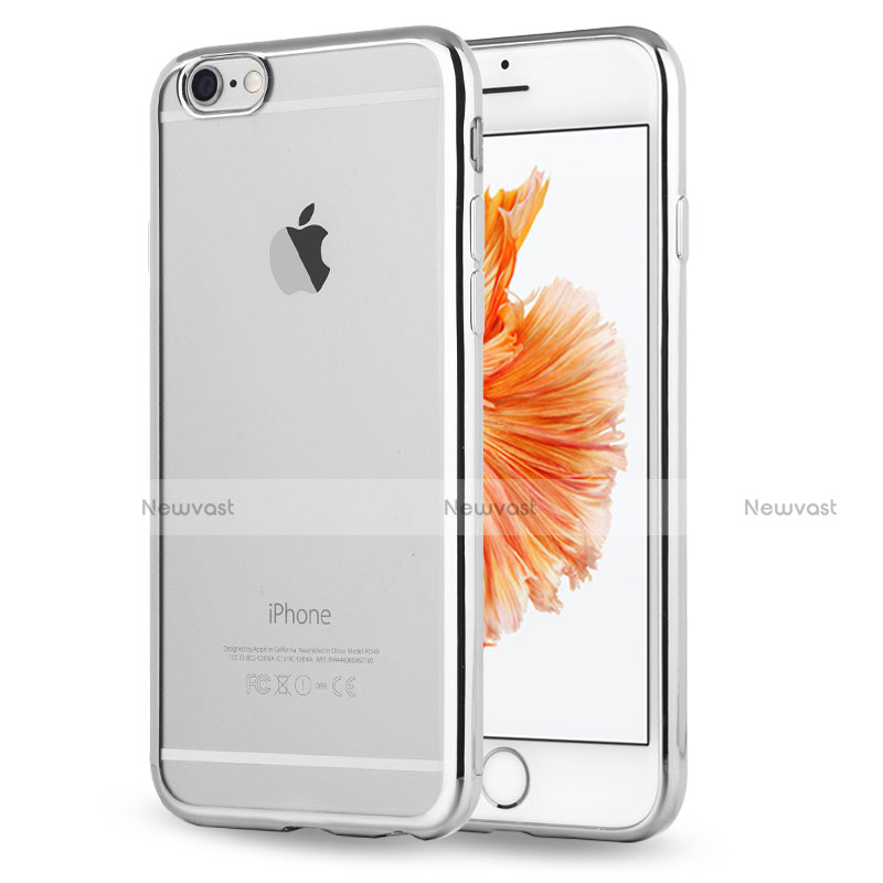 Ultra-thin Transparent TPU Soft Case H17 for Apple iPhone 6 Silver