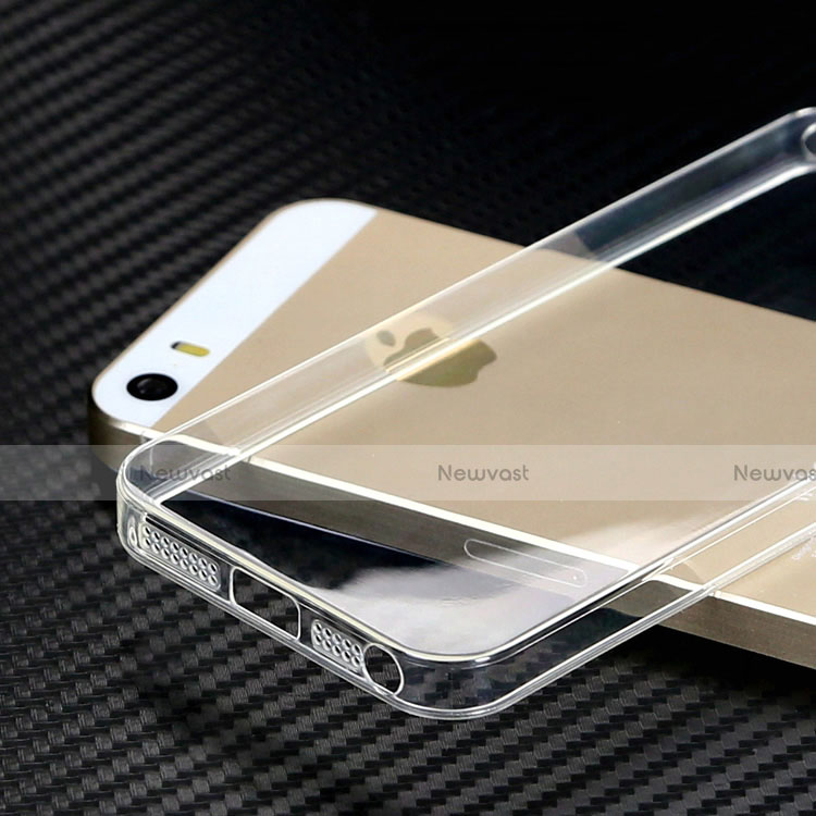 Ultra-thin Transparent TPU Soft Case HT01 for Apple iPhone 5S Clear