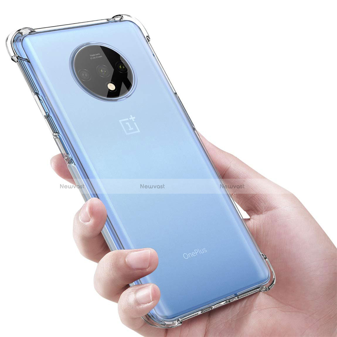 Ultra-thin Transparent TPU Soft Case K02 for OnePlus 7T Clear