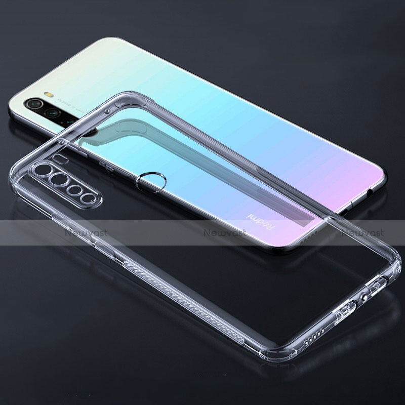 Ultra-thin Transparent TPU Soft Case K02 for Xiaomi Redmi Note 8 (2021) Clear