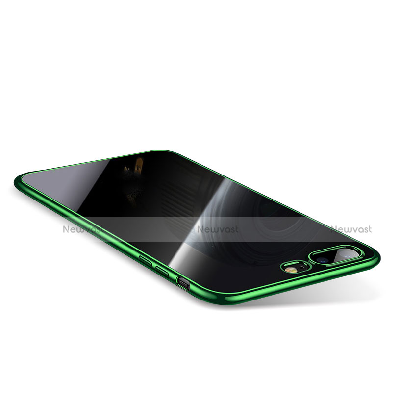 Ultra-thin Transparent TPU Soft Case Q01 for Apple iPhone 7 Plus Green