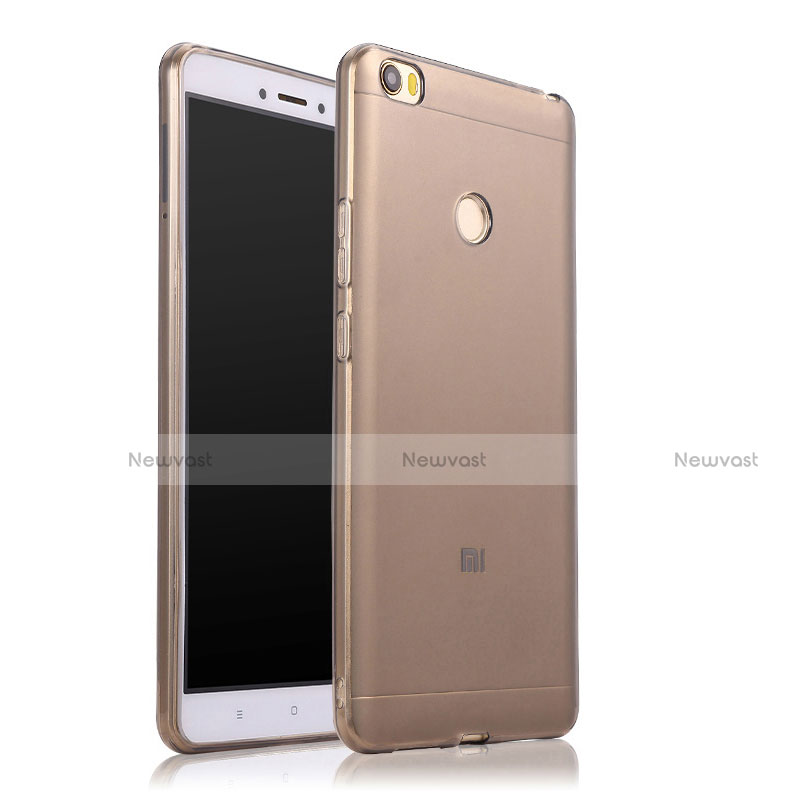 Ultra-thin Transparent TPU Soft Case Q01 for Xiaomi Mi Max Gray