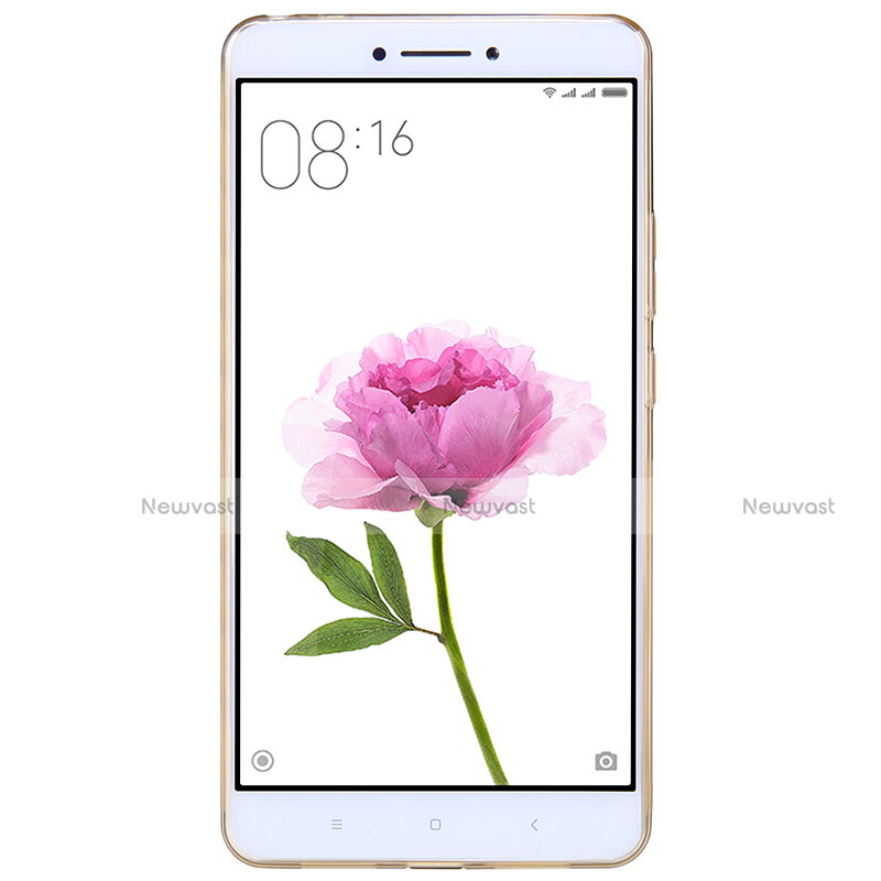 Ultra-thin Transparent TPU Soft Case Q02 for Xiaomi Mi Max Gold