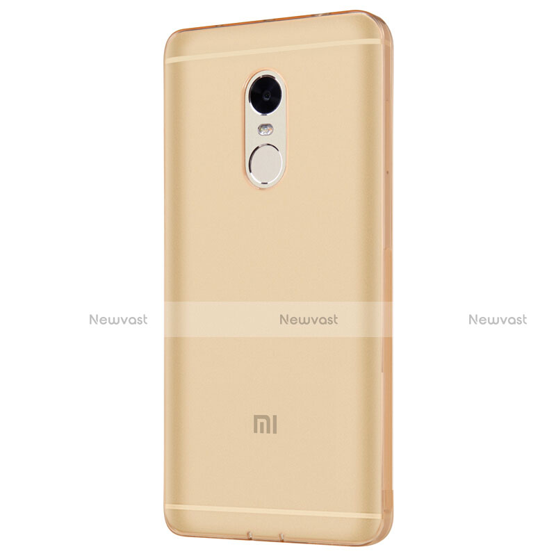 Ultra-thin Transparent TPU Soft Case Q02 for Xiaomi Redmi Note 4X High Edition Gold